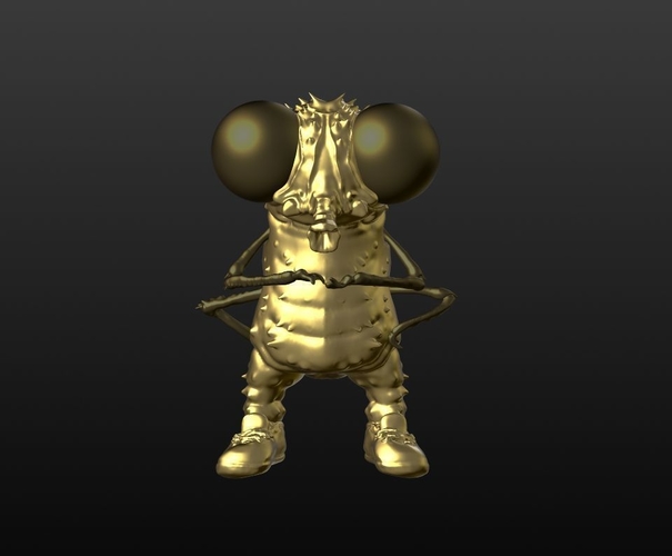 Golden fly 3D Print 176373
