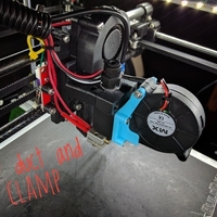 Small Hypercube E3Dv6 AIO Fan Duct & Clamp 3D Printing 176386
