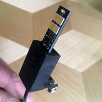 Small V-slot Extrusion USB Mount (for i.a. CR-10, Anycubic Kossel) 3D Printing 176420