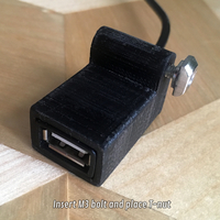 V-slot Extrusion USB Mount (for i.a. CR-10, Anycubic Kossel) - Thumbnail 7