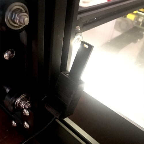 V-slot Extrusion USB Mount (for i.a. CR-10, Anycubic Kossel) 3D Print 176428