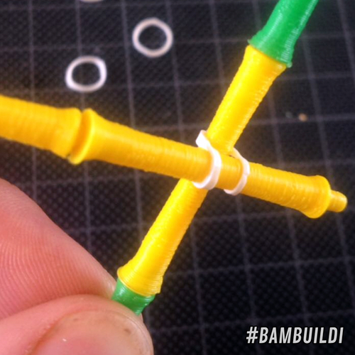BAMBUILDI Modular Bamboo Stick Construction Play Set 3D Print 176442