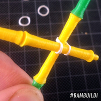 BAMBUILDI Modular Bamboo Stick Construction Play Set - Thumbnail 3