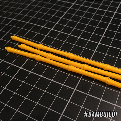 BAMBUILDI Modular Bamboo Stick Construction Play Set 3D Print 176443