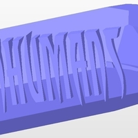 Small Inhumans Logo on Terrigen Crystal Keychain 3D Printing 176487