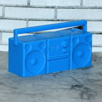 Small Scale 1/10 radio, cassette player, old type 3D Printing 176571