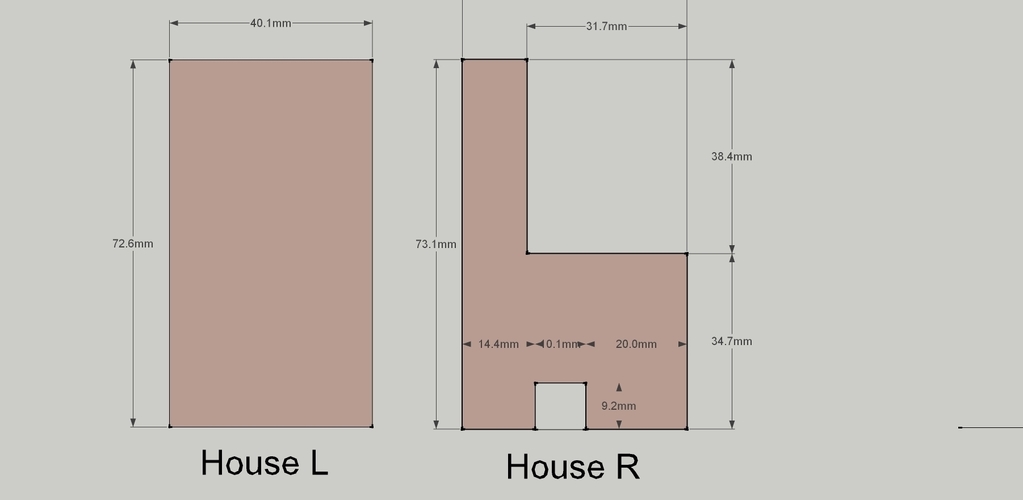 Mid Century House Design 1 KIT - N-Scale (1:160) 3D Print 176744