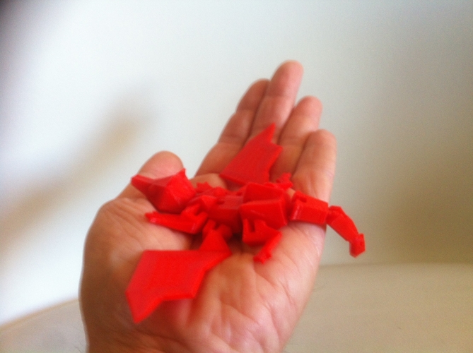 My Pet Dragon - Jointed - No support 3D Print 176796