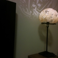 Escher Lizard Silhouette Lampshade - Thumbnail 1