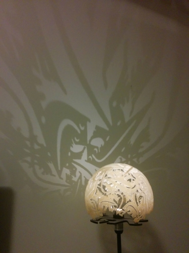 Escher Lizard Silhouette Lampshade 3D Print 176935