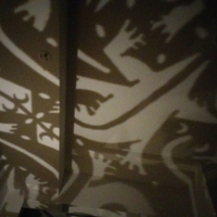Escher Lizard Silhouette Lampshade - Thumbnail 3