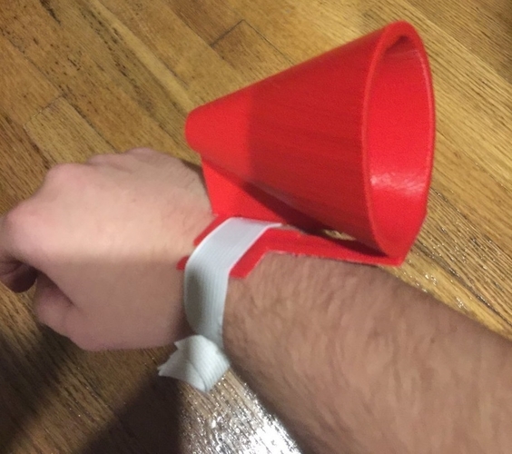 Wristband funnel