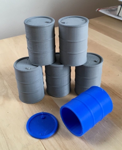 Oil drums (1:18 scale)