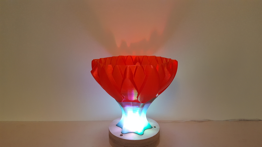 Flower Lamp 3D Print 177261