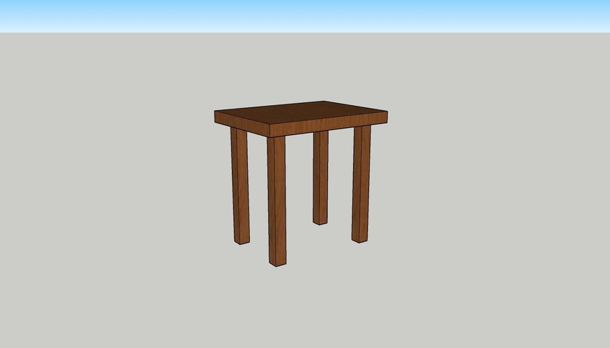 Mesa madera 3D Print 177521