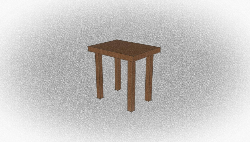 Mesa madera 3D Print 177522