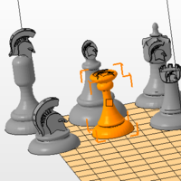 Small Michigan State Chess pieces 3D Printing 177625