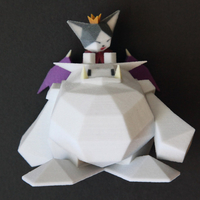 Small Cait Sith Low Poly 3D Printing 177693