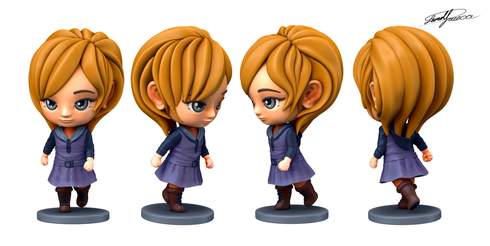 Random Anime Chibi_85mm tall