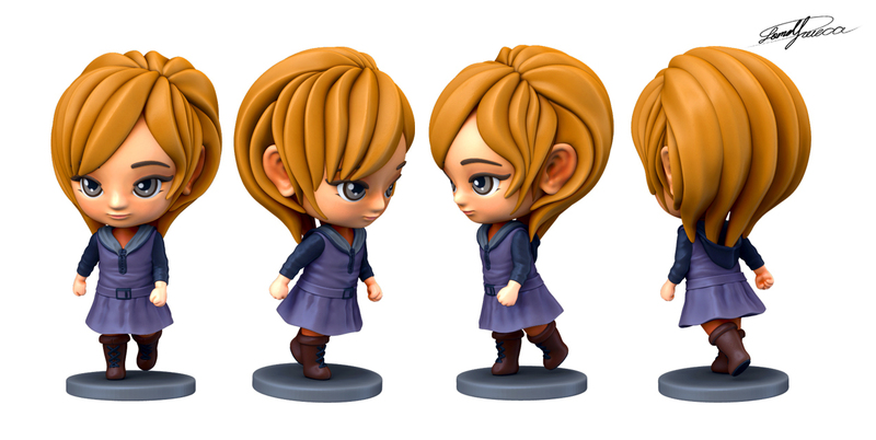 Random Anime Chibi_85mm tall