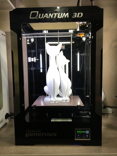 Twin Cats 3D Print 178103