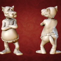 Cartoon Wolf - Thumbnail 1