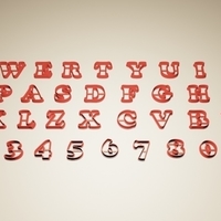 FORMS FOR COOKIES "LETTERS AND NUMBERS" - Thumbnail 1