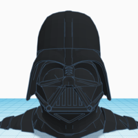 Small Complete Darth Vader Bust 3D Printing 178147