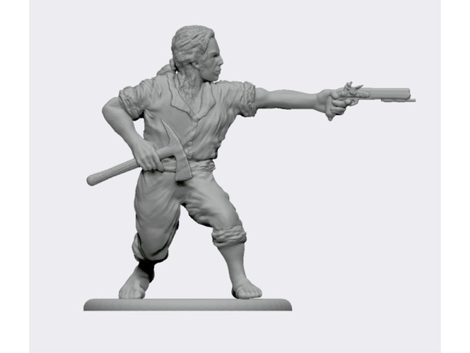 32mm Colonial Sailor Generic 3D Print 178150