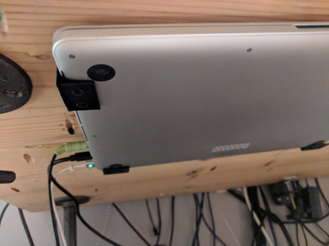 Macbook Under Desk Clips