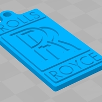 Keychain Rolls Royce 3D print model - Thumbnail 1