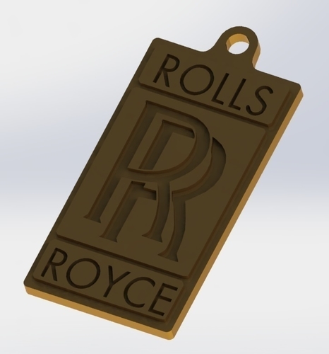 Keychain Rolls Royce 3D print model 3D Print 178234