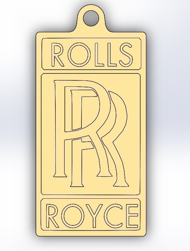 Keychain Rolls Royce 3D print model