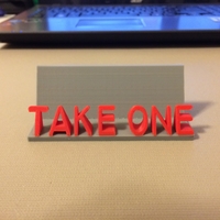 "Take One" - Business Card Holder - Thumbnail 5