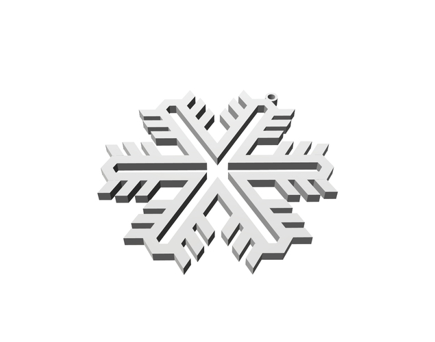 Christmas Snowflake Ornament_1 3D Print 178378