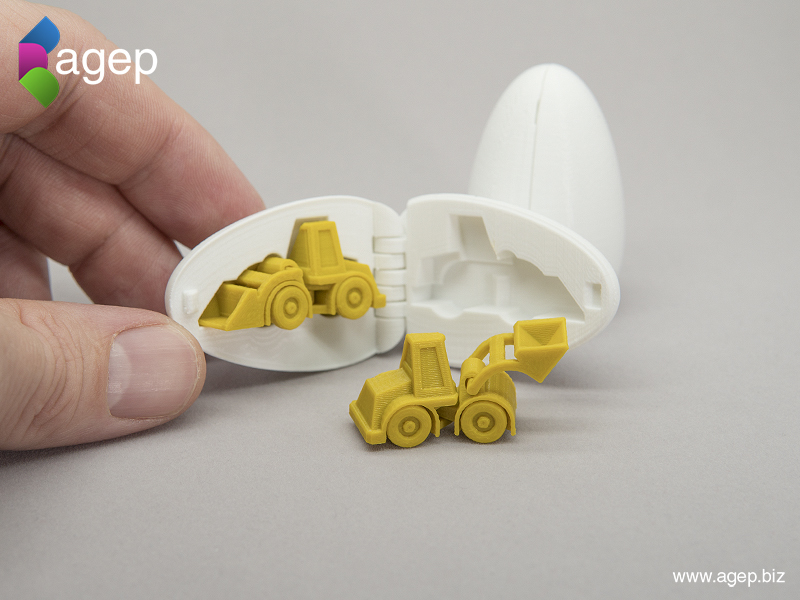 Surprise Egg #3 - Tiny Wheel Loader Toy