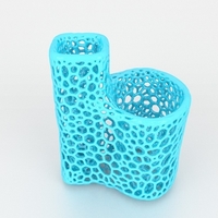 Toothbrush Holder Voronoi - Thumbnail 1