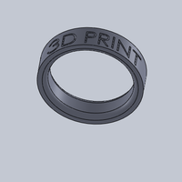 Small 3D Print Ring 3D Printing 178541