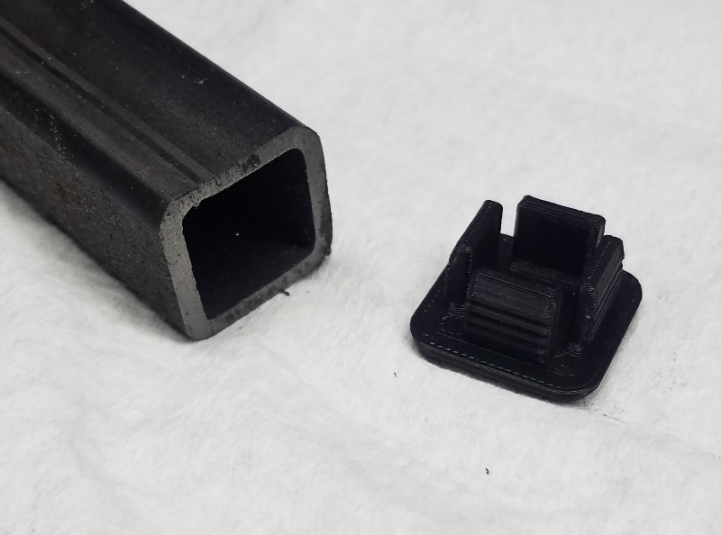 Plug for 1"x1" 11 Gauge box tube