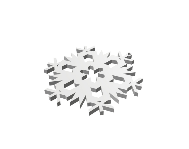 Christmas Snowflake Ornament_4 3D Print 178700