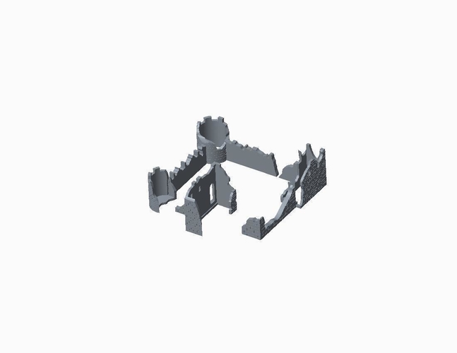 Castle Ruin 3D Print 178705