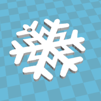 Small christmas snowflake 3D Printing 178738