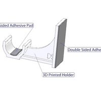 Adhesive Curtain Rod Holder - Thumbnail 4