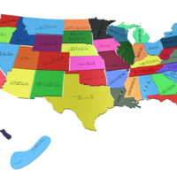 USA States, 3D puzzle, Study Plan - Thumbnail 5