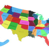 USA States, 3D puzzle, Study Plan - Thumbnail 7