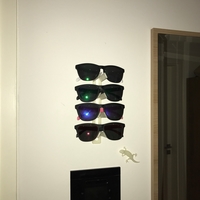 4 Fach Brillen Wandhalterung  / Eyeglasses wall mount - Thumbnail 10