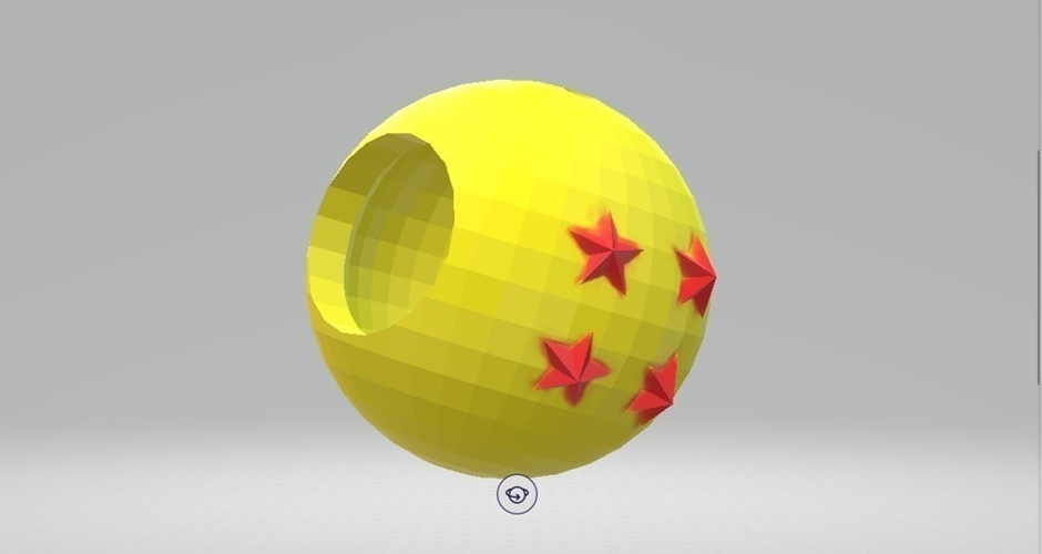 4 stars Dragon ball sphere hide 3D Print 178977