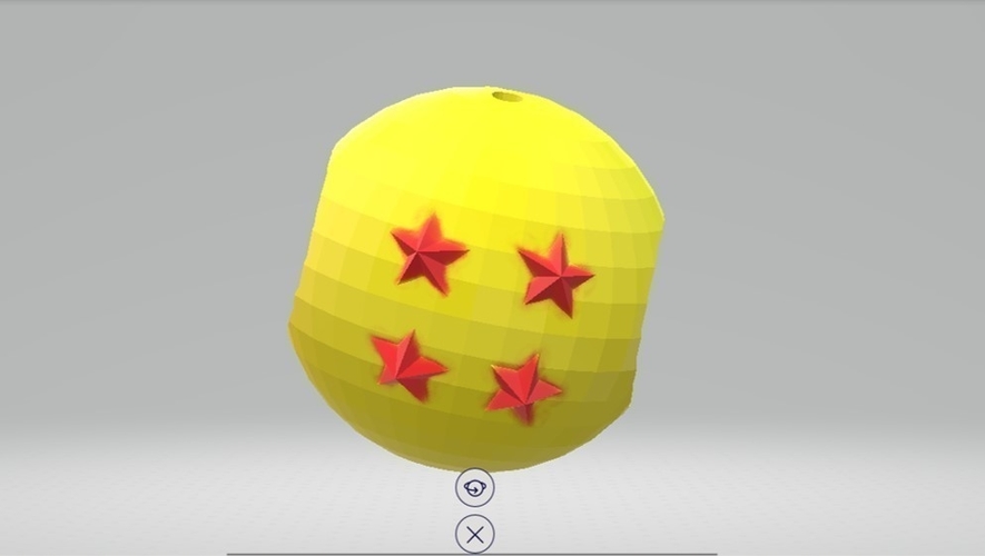 4 stars Dragon ball sphere hide 3D Print 178978