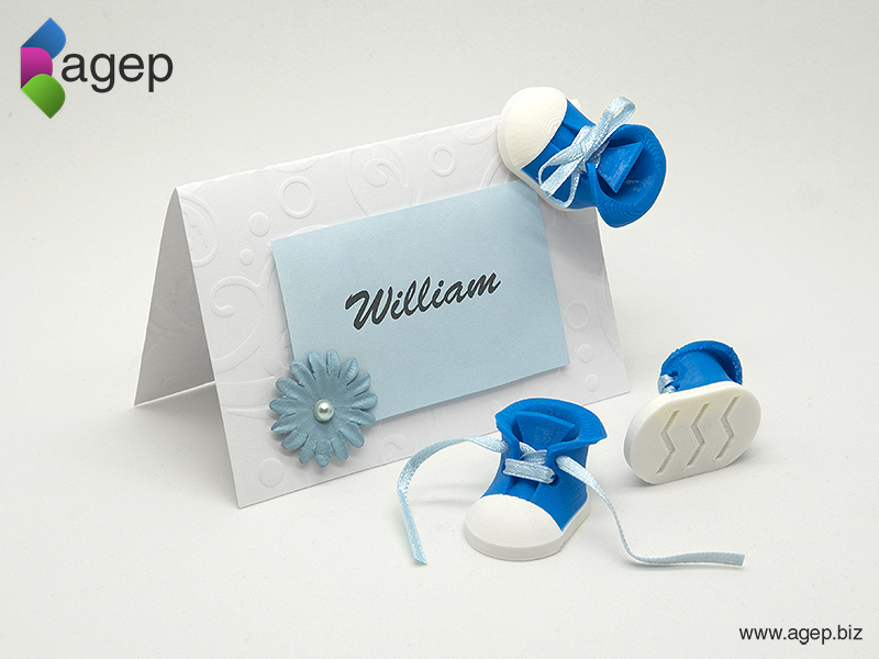 Place Card Decoration - Baby Shoe