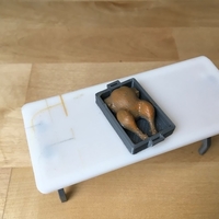 Small Roast Turkey (1/18 scale) 3D Printing 179073
